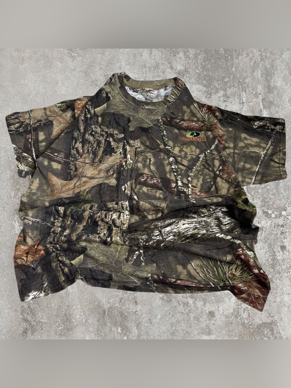 Mossy Oak Brown & Green Foliage Camo Tee